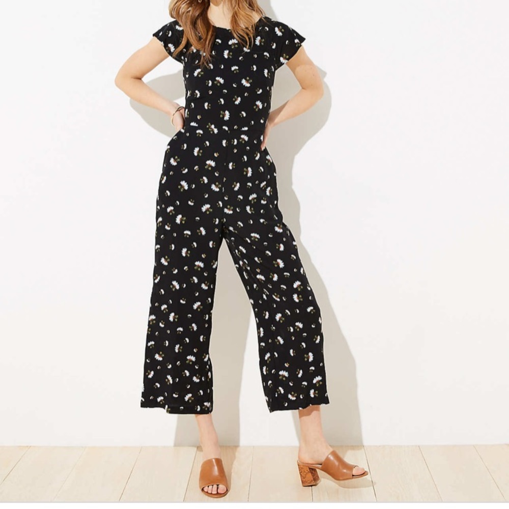 NWT Loft Lily Tie Back Jumpsuit